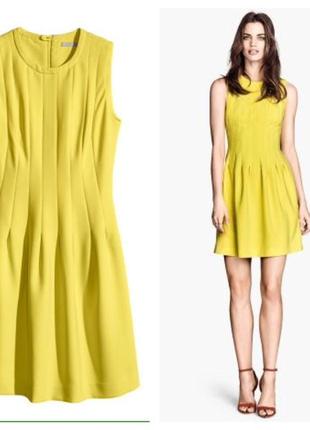 H&m//жовте плаття сукня//платье трапеция