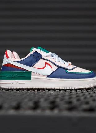 Кожаные, шикарные кроссовки nike air force 1 / кожаные кроссовки жеэнсие2 фото