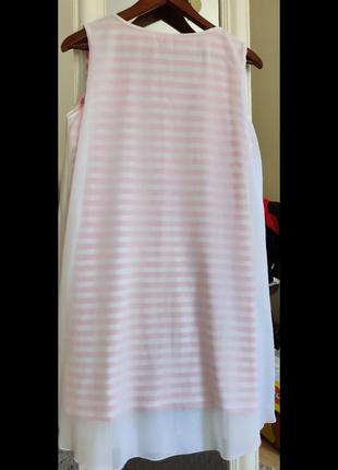 М платье сарафан летнее в полоску с шифоном2 фото