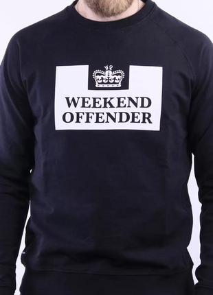 Світшот weekend offender penitentiary sweatshirt n370 black2 фото