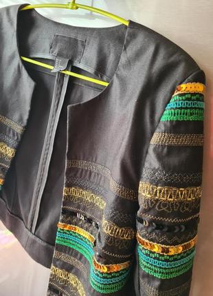 Шикарний піджак з пайєтками h&m8 фото