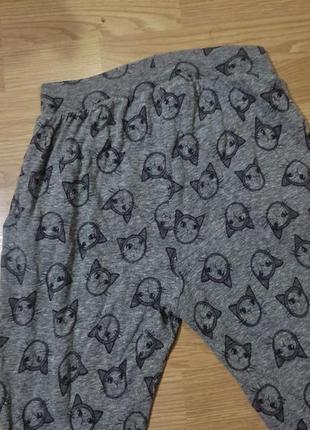 Штані штаны домашние пижама с котиками 11 лет 146 см6 фото