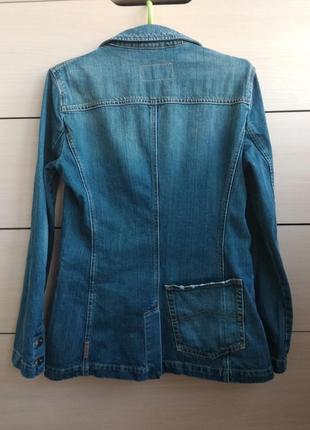 36-38р. джинсовый пиджак-ветровка, винтаж armani2 фото