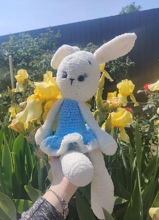 М'яка іграшка зайчик хендмейд