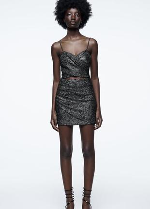 Сукня, сарафан з блискітками zara, розмір s