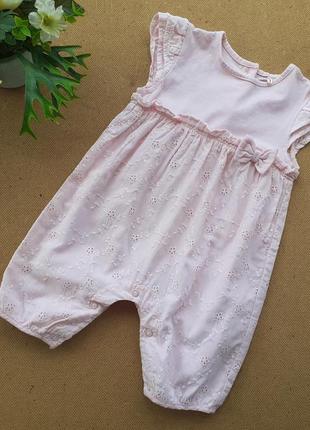 Набір літнього одягу на новонароджену дівчинку 0-3 місяці, сукня, ромпер6 фото