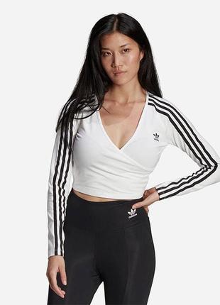 Кофта женская adidas originals adicolor classics cropped long sleeve tee