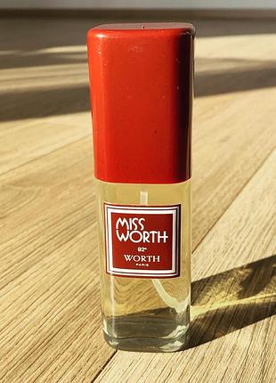Miss worth by worth парфумована вода вінтаж оригінал!
