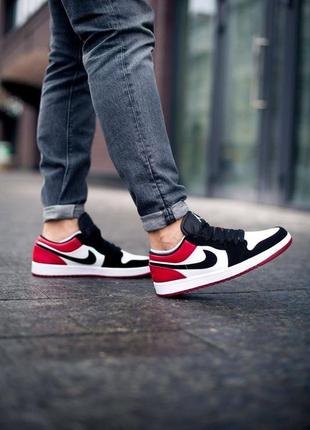 Nike air jordan retro 1 low “bred чоловічі кросівки найк світ джордан2 фото