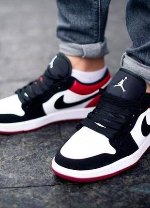 Nike air jordan retro 1 low “bred чоловічі кросівки найк світ джордан5 фото