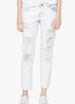 ❤распродажа❤джинсы рваные, джинси рвані, білі, белые, скинни, скіні1 фото