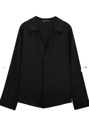 Стильна класична блуза zara, розмір м oversize6 фото