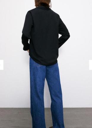 Стильна класична блуза zara, розмір м oversize3 фото