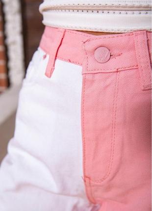Трендовые стильные джинсы качество супер бело- беж  двухцветный 34 36 38 49 42 442 фото