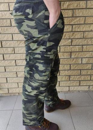 Брюки мужские тактические камуфляжные с накладными карманами "карго, пояс на резинке, есть большие размеры10 фото