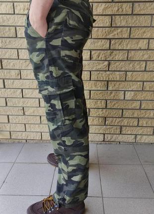 Брюки мужские тактические камуфляжные с накладными карманами "карго, пояс на резинке, есть большие размеры5 фото