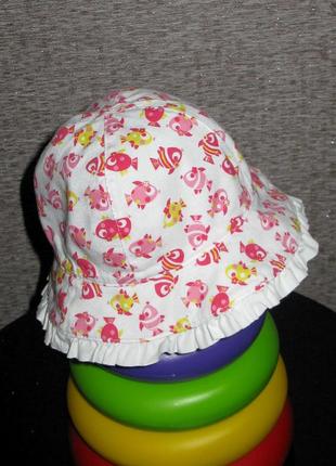 Симпатичная хлопковая панамка панама шляпка debenhams 0-6мес1 фото