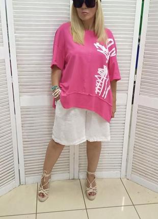 Футболка туника италия 🇮🇹 батал люкс коллекция