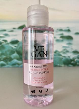 Люкс органика бесспиртовой тонер vegan by happy skin original skin essence toner