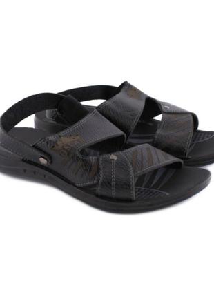 Стильные черные мужские босоножки сандалии шлепанцы трансформер3 фото