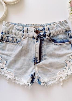 Блакитні джинсові шорти артикул: 11524