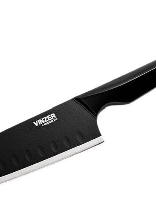 Ніж сантоку santoku 12.7 см vinzer geometry nero line (89301)