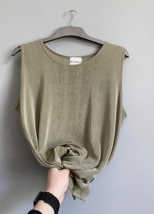 Вінтажна майка блуза . колір хакі, rochelle, оливковий, англія