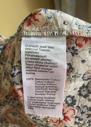 Платье цветочный принт рукава буфы 9