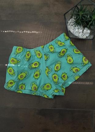 Котонові яскраві шорти з авокадо1 фото
