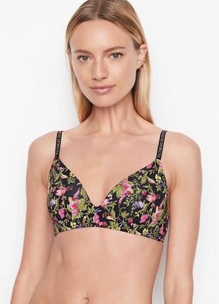 Безшовний бюстгальтер ліф бра t-shirt wireless logo bra 34d 75д victoria's secret вікторія сікрет вікторія сікрет оригінал8 фото