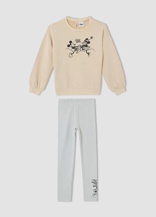 6-7/8-9/9-10/11-12 л новий фірмовий повсякденний спортивний костюм мікі маус mickey mouse defacto
