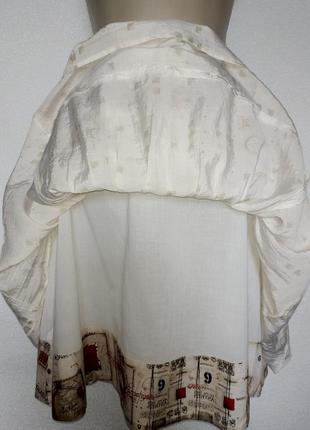 Воздушная юбка шелк, вискоза на хлопковой подкладке2 фото