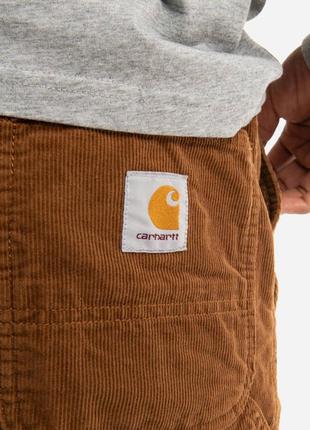 Шорти чоловічі carhartt wip flint short hamilton brown4 фото