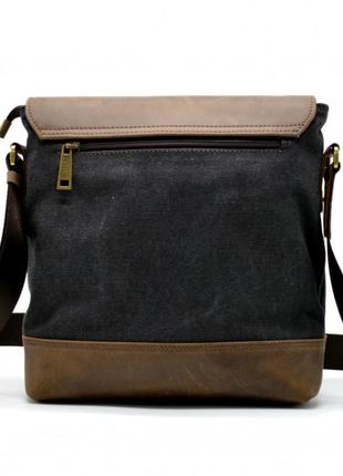 Чоловіча сумка-меседжер комбінована з шкіри і парусини rg-1307-4lx бренду tarwa3 фото