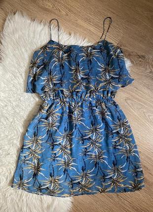 Шифоновый сарафан платье mango, размер s/m