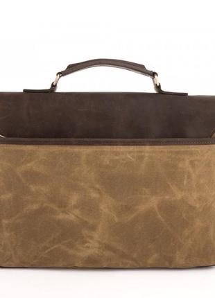 Мужская сумка-портфель водостойкий канвас и кожа rsw-3960-3md tarwa3 фото