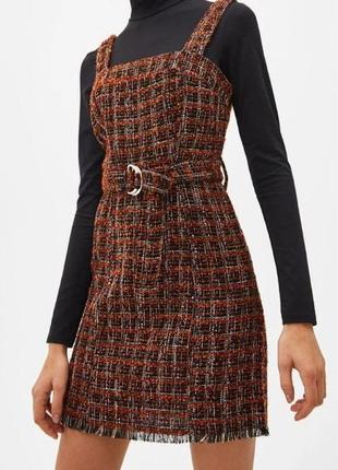 Твідовий сарафан bershka
