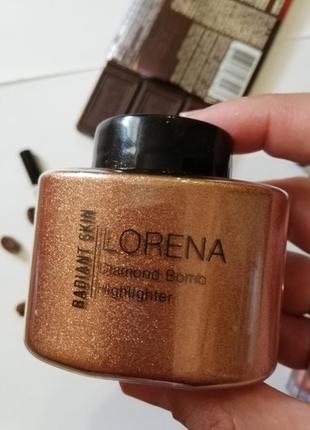 Набор декоративная косметики для лица лето сияющая бронза блестки коричневый беж...