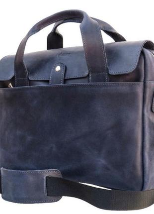 Мужская сумка-портфель из натуральной кожи крейзи хорс rk-1812-4lx tarwa