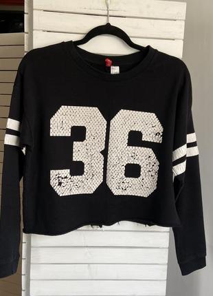Світшот свитшот divided h&m батнік топ кофта худі худи