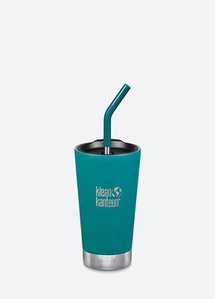 Стакан klean kanteen tumbler vacuum insulated 473ml/16oz emerald bay