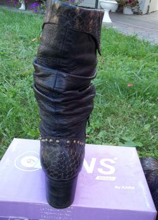 ( 37 р - 24 см ) mallanee кожаные сапожки сапоги   оригинал турция9 фото