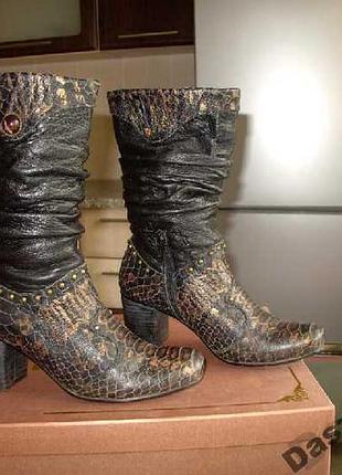 ( 37 р - 24 см ) mallanee кожаные сапожки сапоги   оригинал турция