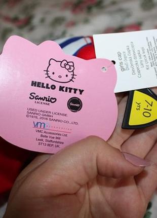 Червона бейсболка hello kitty 7-10р оригінал3 фото