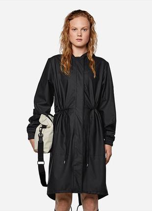 Парка весенняя женская rains string parka black2 фото