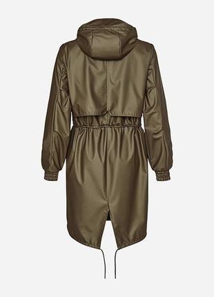 Плащ весенний женский rains string parka metallic mist4 фото