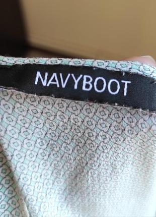 Шовкова ультралегкий блуза від navyboot в кольорі тіфані/шовкова блуза3 фото