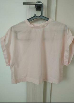 Блуза оверсайз пудрового відтінку  h&m