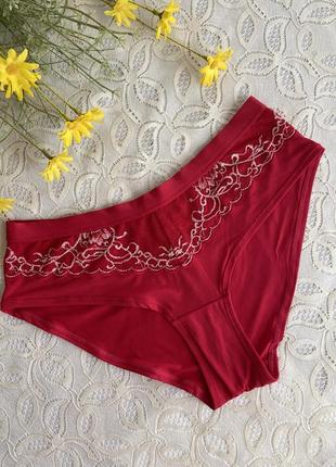 Червоні , майже безшовні трусики miriale,розмір s