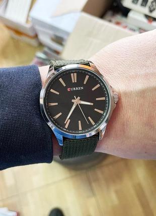 Чоловічий годинник curren 8322 silver-black
